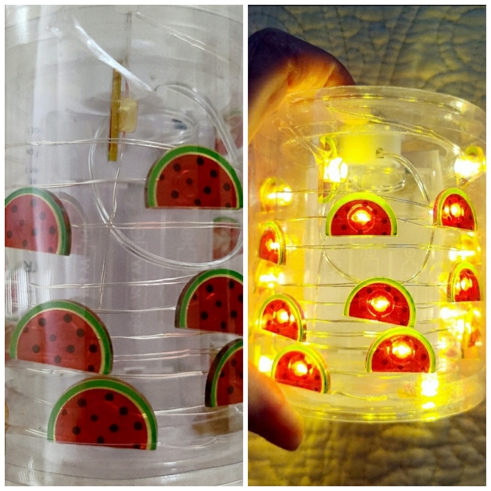 👀50% OFF‼️NWT 🍉 String of Watermelon LED Rice Lights, set of 25